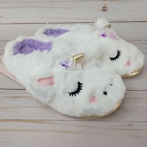 Chinese Laundry Faux Fur Unicorn Clog Slippers